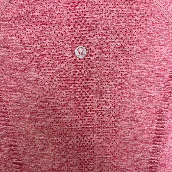 Lululemon Women's Pomegranate Color Swiftly Tech 2.0 Long Sleeve Workout Top Siz - Picture 10 of 11